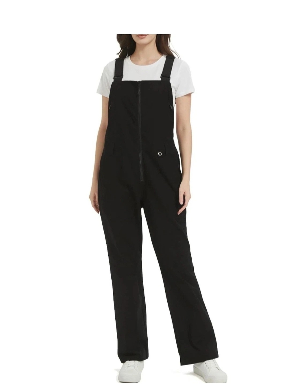 Wustenkatze Comfort Fit Tough Flex Womens Canvas Work Bib Overalls XL Black